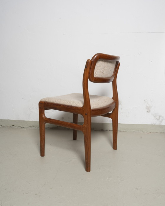 Image 1 of 4x Eetkamerstoelen Johannes Andersen voor Uldum jaren 60