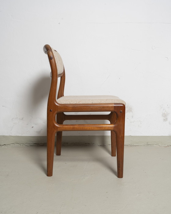 Image 1 of 4x Eetkamerstoelen Johannes Andersen voor Uldum jaren 60