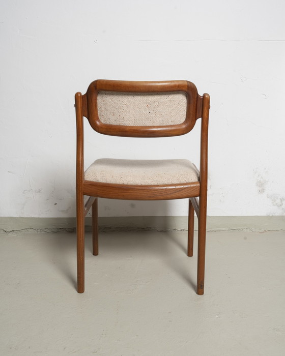 Image 1 of 4x Eetkamerstoelen Johannes Andersen voor Uldum jaren 60