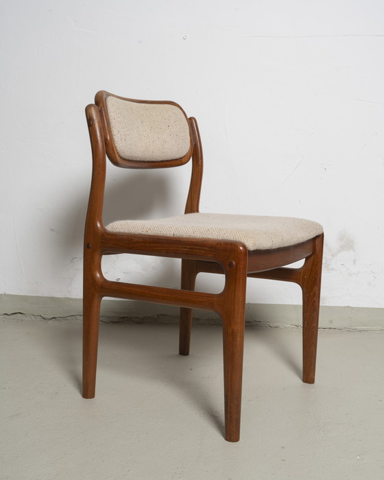 Image 1 of 4x Eetkamerstoelen Johannes Andersen voor Uldum jaren 60