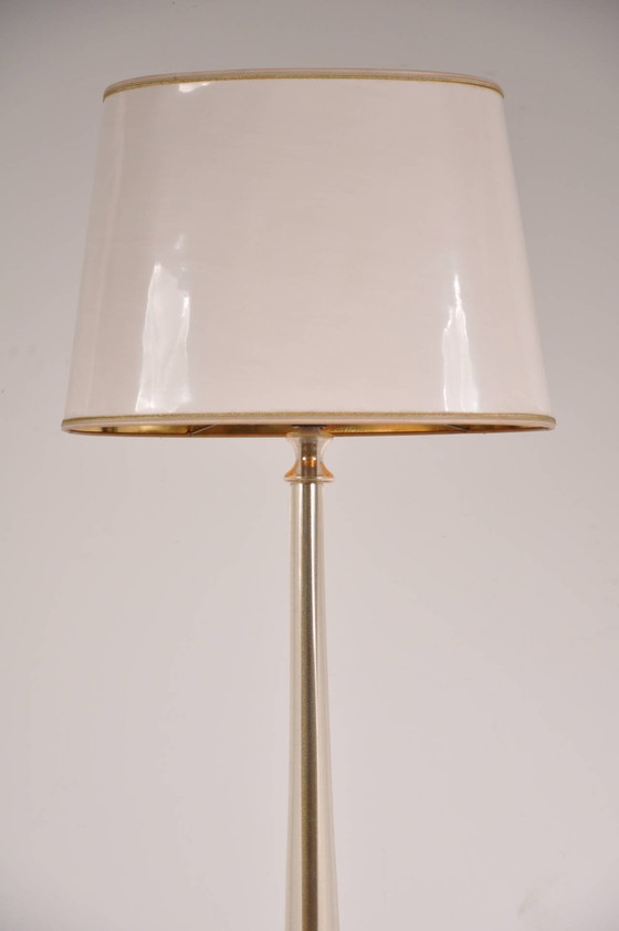 Image 1 of Vloerlamp van Murano glas uit de jaren 1940 op de wijze van Barovier e Toso