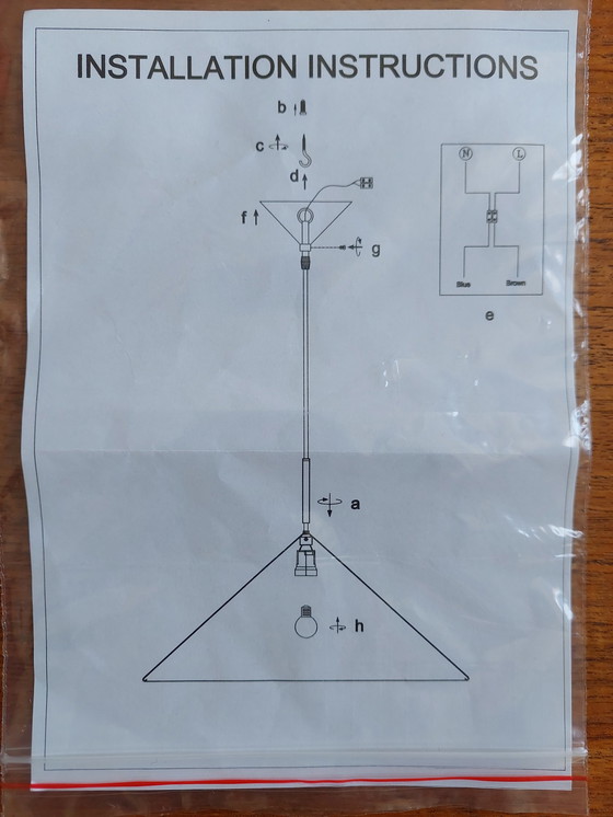 Image 1 of HK Living Triangle lamp L