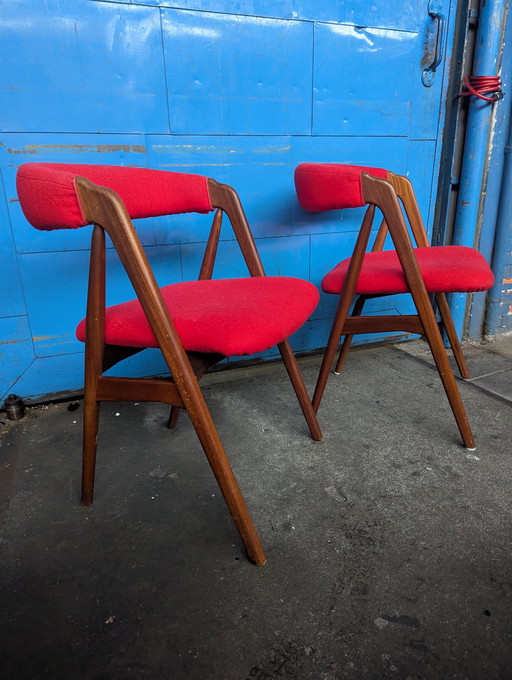 Set Van 2 Vintage Stoelen, Farstrup, Th. Haderslev