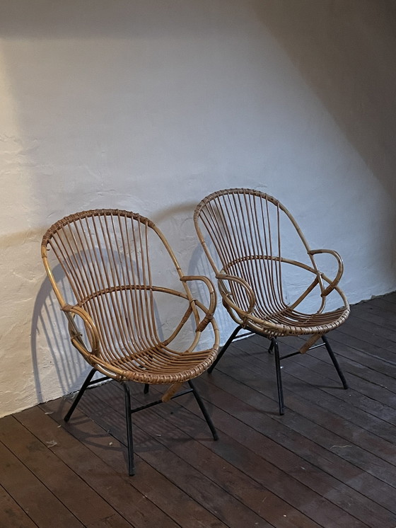 Image 1 of Rotan Lounges Met Tafeltje