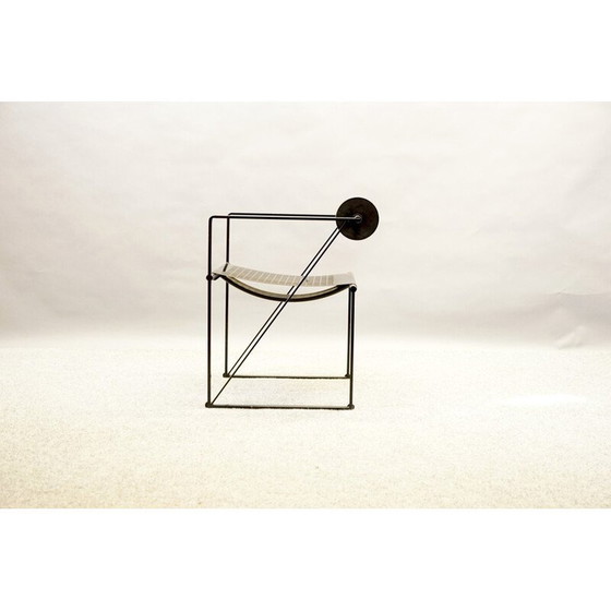 Image 1 of Vintage metalen bijzetstoel van Mario Botta voor Alias, Zwitserland 1989