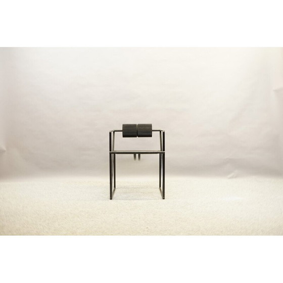 Image 1 of Vintage metalen bijzetstoel van Mario Botta voor Alias, Zwitserland 1989