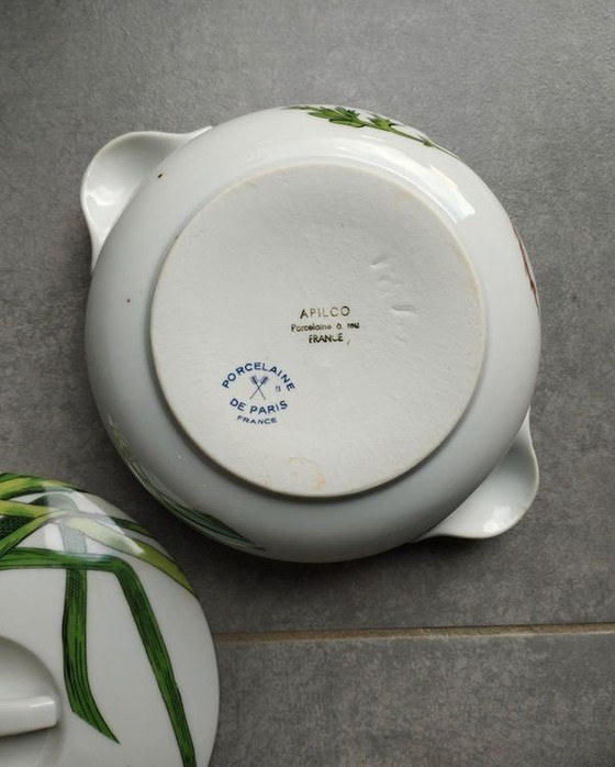 Image 1 of Porcelaine De Paris - Plat De Forme - Vintage Servies