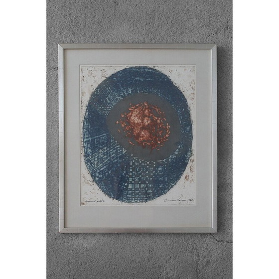 Image 1 of Vintage schilderkarton van Thormod Larsen, 1964