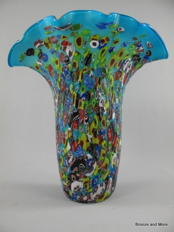 Image 1 of Millefleur Vaas In Murano Stijl