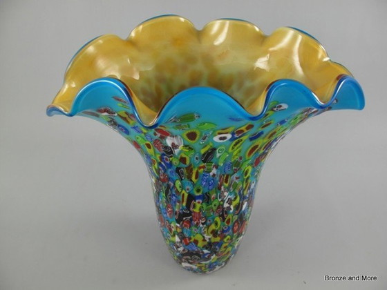 Image 1 of Millefleur Vaas In Murano Stijl