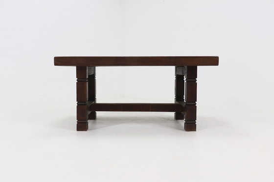 Image 1 of Antieke Tropische Houten Eettafel