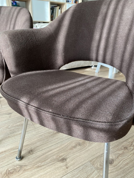 Image 1 of 2x Knoll model 71 armchair - opknapper