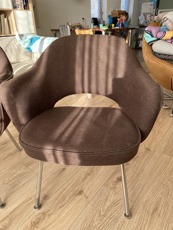 Image 1 of 2x Knoll model 71 armchair - opknapper