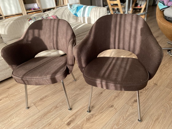 Image 1 of 2x Knoll model 71 armchair - opknapper