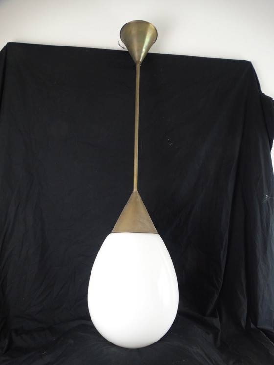 Image 1 of Schoollamp aan messing stang!