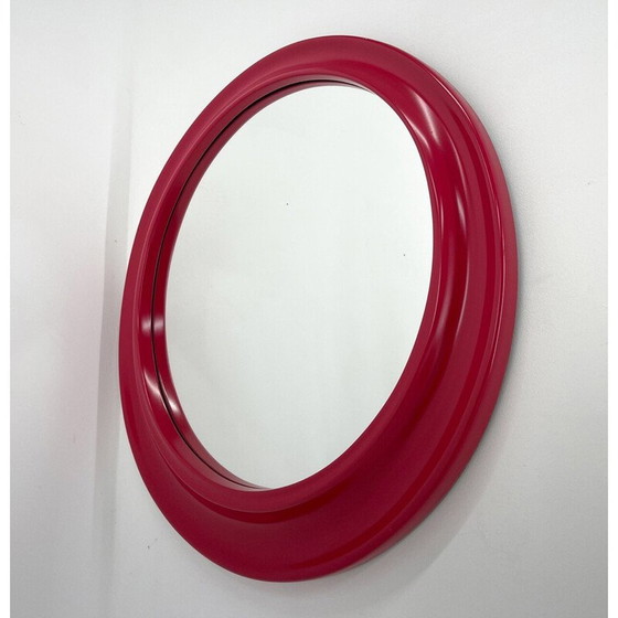Image 1 of Vintage Italiaanse ronde wandspiegel, jaren 1980