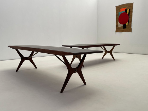 Image 1 of Jo Carlsson Zweeds Modern Teakhouten Salontafel, 1960.