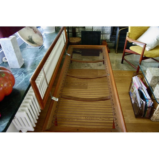 Image 1 of Vintage Minerva daybed in massief teakhout en alcantara van Peter Hvidt voor John Stuart, 1950