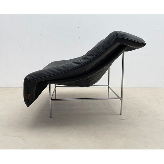 Image 1 of Mid-century leren en metalen fauteuil model "Butterfly" van Gerard van den Berg voor Montis, Nederland 1980