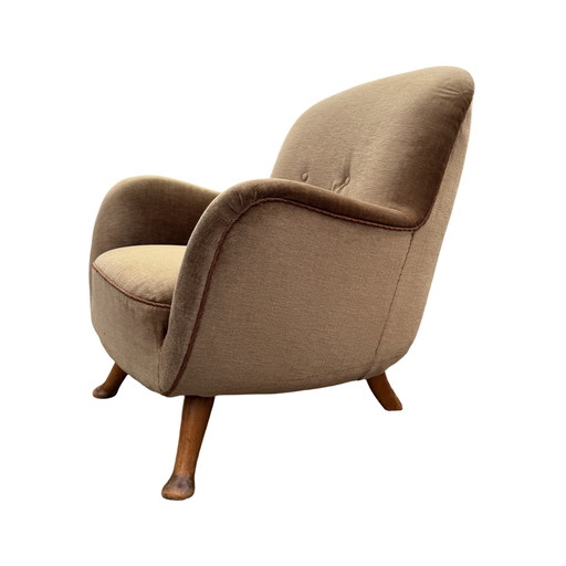 Loungestoel van Berga Möbler, Denemarken, 1940S