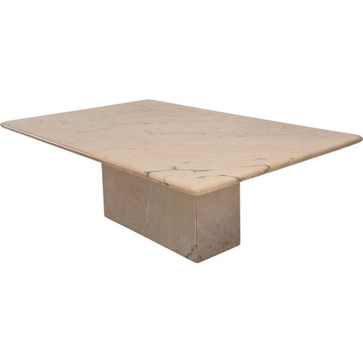 Vintage marmeren salontafel, Italië 1980