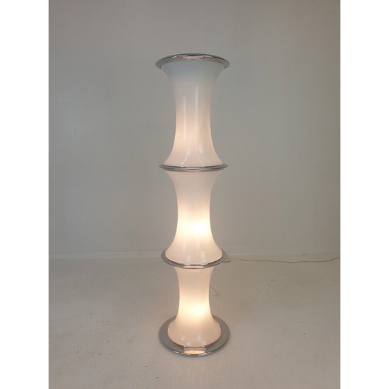 Image 1 of Vintage bamboe vloerlamp van Enrico Tronconi voor Vistosi, 1970