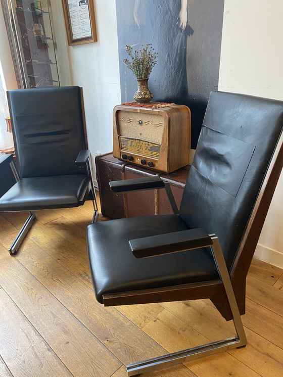 Image 1 of Twee Fauteuils Van Het Architectenduo J.J.M. Vegter En T.T. Deurvorst