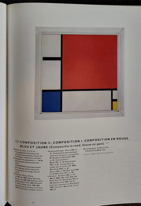 Image 1 of Perzisch Tapijt naar Piet Mondriaan , compositie in Rood, Blauw en Geel