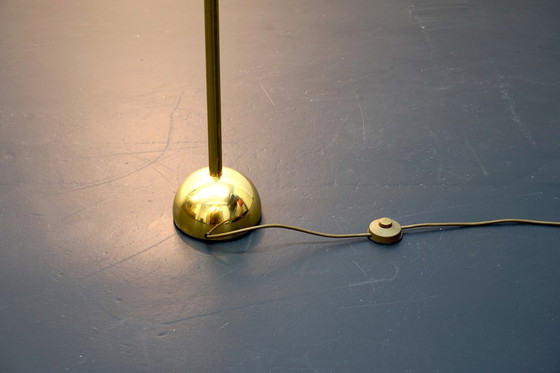 Image 1 of Vintage Duitse Gold vloerlamp van Hust, jaren 70