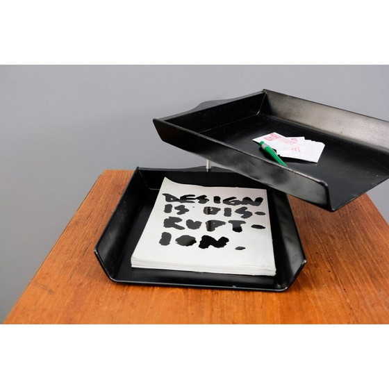 Image 1 of Vintage opgeruimd houten bureau door Florence Knoll Bassett voor Knoll International, Duitsland 1960