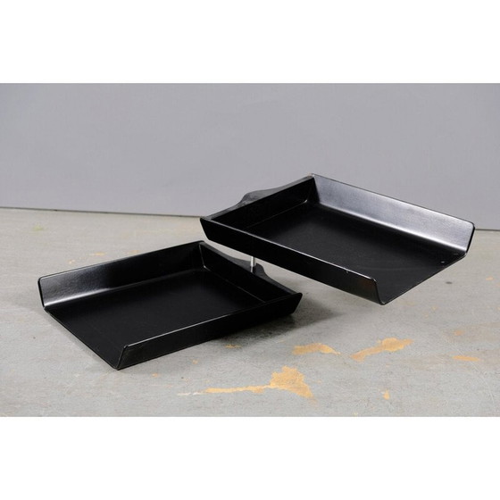 Image 1 of Vintage opgeruimd houten bureau door Florence Knoll Bassett voor Knoll International, Duitsland 1960