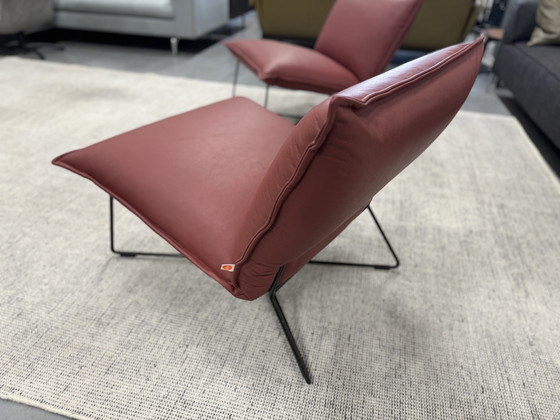 Image 1 of 2 Jess Design Fauteuils rood Toledo leer