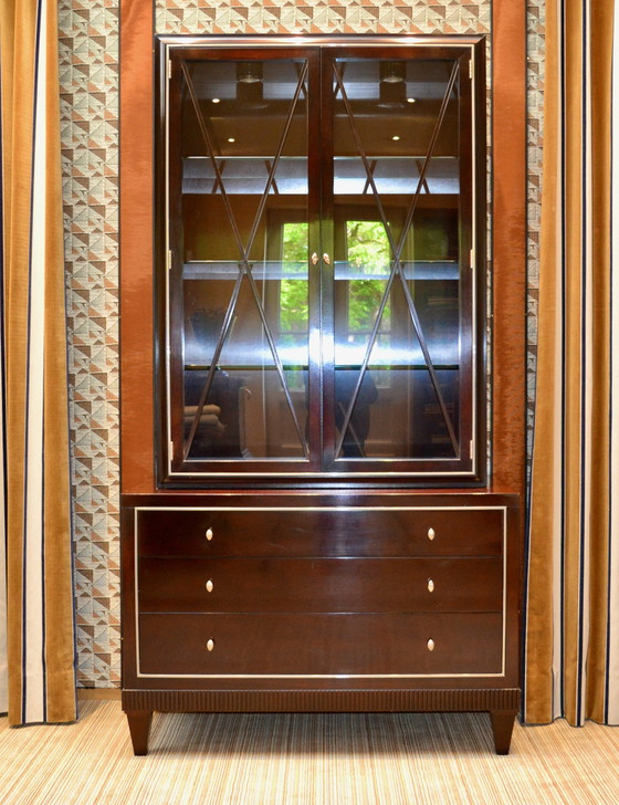 Image 1 of Barbara Barry Glass Front Cabinet