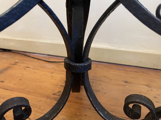 Image 1 of Vloerlamp Schemerlamp Handgesmeed Frans Jaren 40