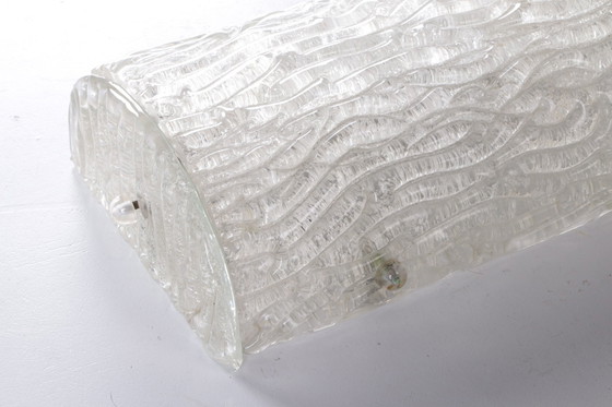 Image 1 of Ice Wandlamp van Hillebrand Stijl 60 cm lang Made in 1960