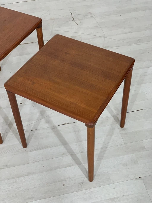 Deense teak salontafel bijzettafel