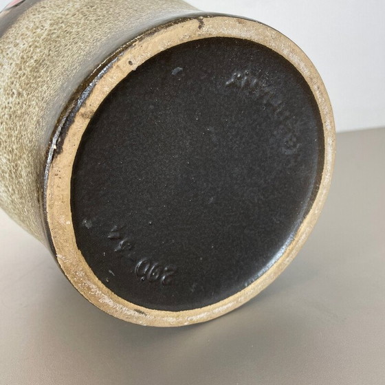 Image 1 of Vintage "Floral" lava keramiek vaas voor Scheurich, Duitsland 1970