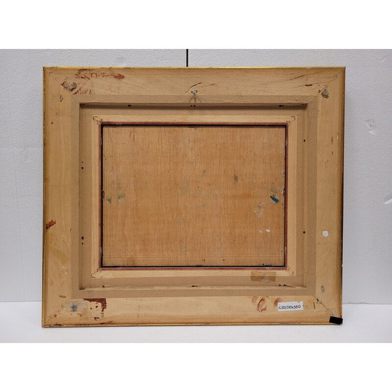 Image 1 of Vintage schilderij met kustbewoners door Damián Segarra Codina