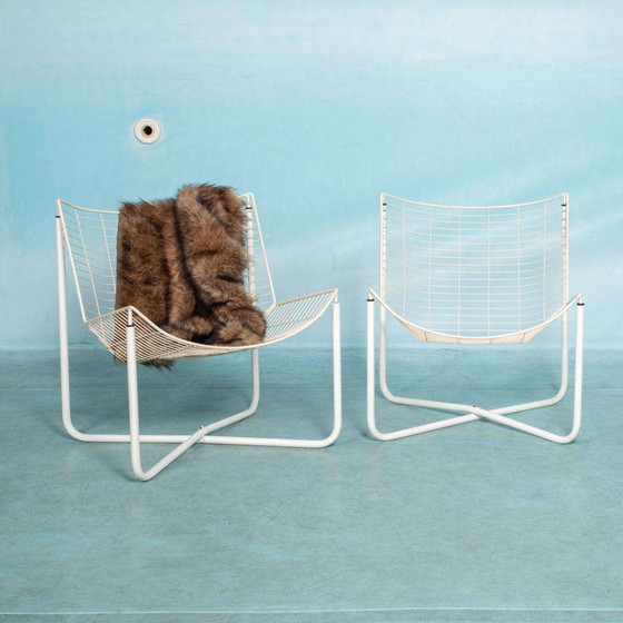 Image 1 of Set vintage Gammelgaard draadstoel, wired lounge chairs Jarpen