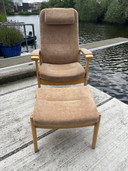 Farstrup fauteuil + ottoman