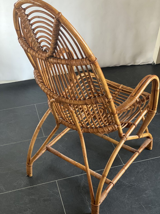 Image 1 of Rotan loungestoel Mid Century