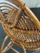 Rotan loungestoel Mid Century