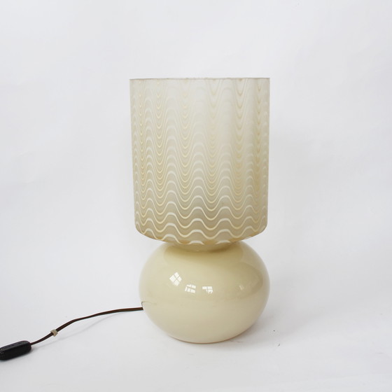 Image 1 of Vintage Italiaanse glazen lamp