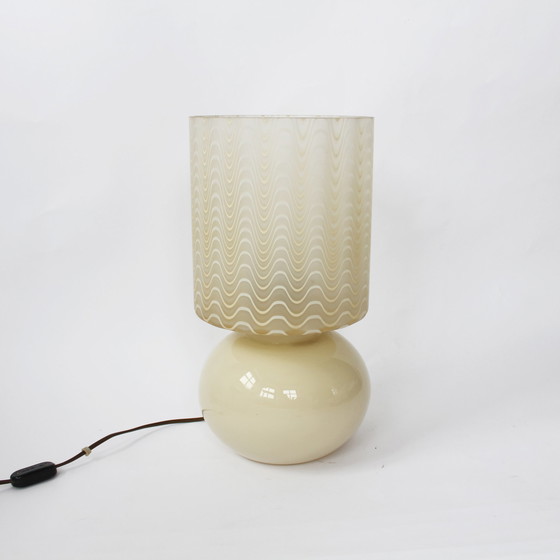 Image 1 of Vintage Italiaanse glazen lamp