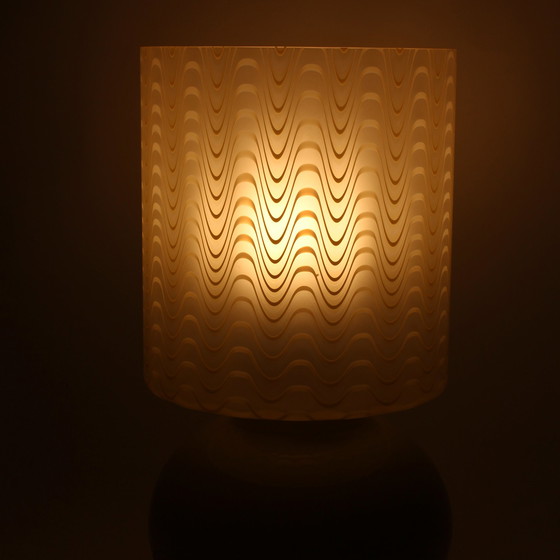 Image 1 of Vintage Italiaanse glazen lamp