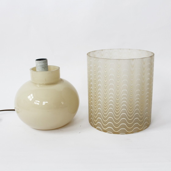 Image 1 of Vintage Italiaanse glazen lamp