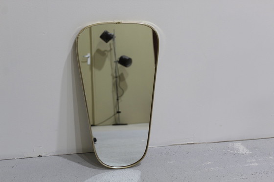 Image 1 of Vintage spiegel, messing - jaren '60