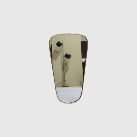 Image 1 of Vintage spiegel, messing - jaren '60