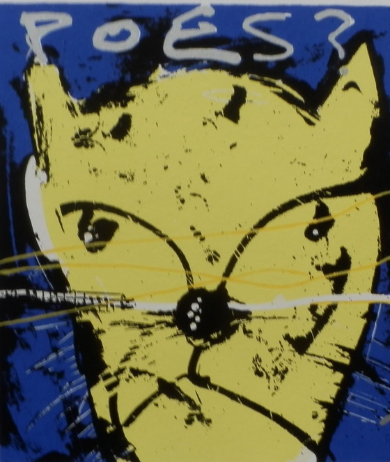 Image 1 of Zeefdruk Herman Brood - Poes