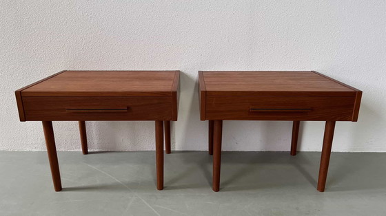 Image 1 of 2x vintage nachtkastjes